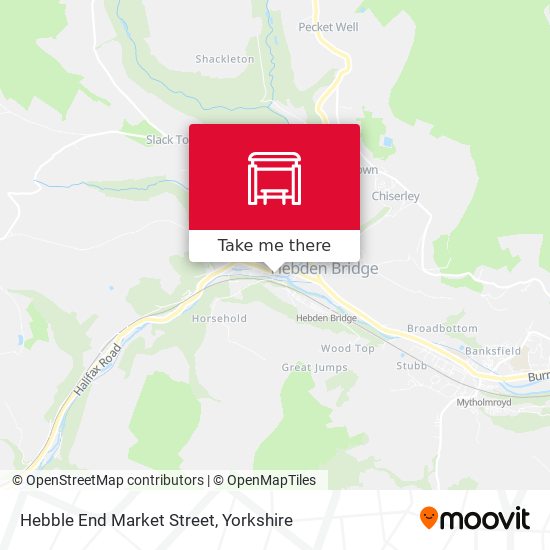 Hebble End Market Street map