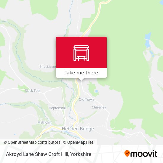 Akroyd Lane Shaw Croft Hill map