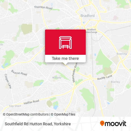 Southfield Rd Hutton Road map