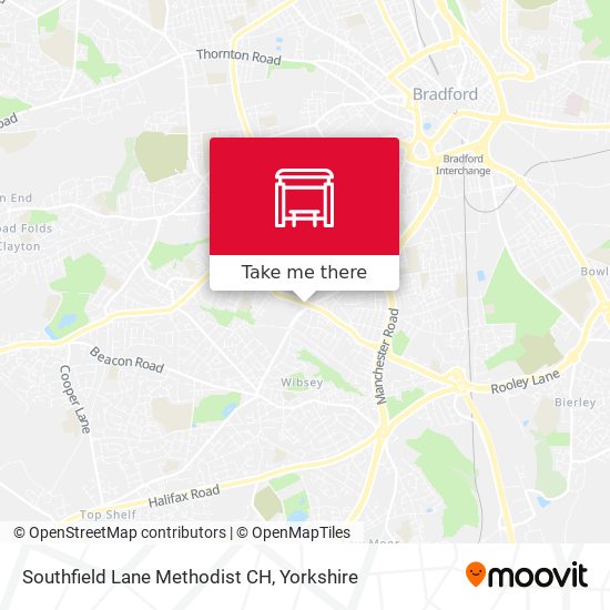Southfield Lane Methodist CH map