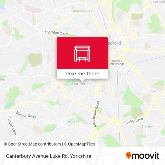Canterbury Avenue Luke Rd map