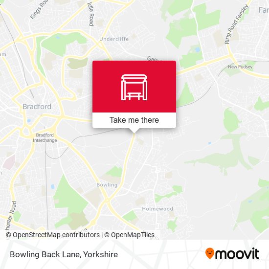 Bowling Back Lane map