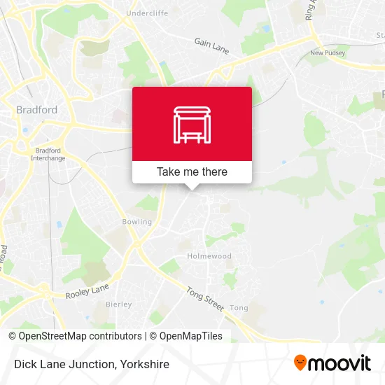Dick Lane Junction map