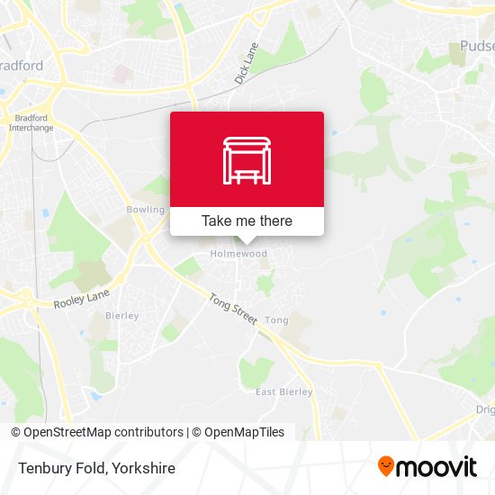 Tenbury Fold map