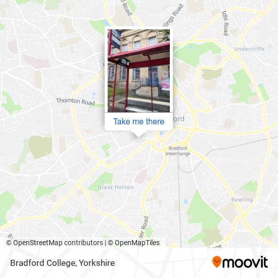 Bradford College map
