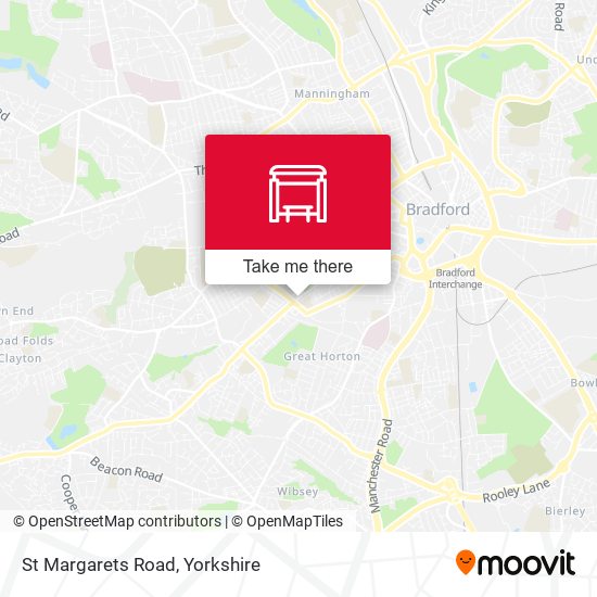 St Margarets Road map