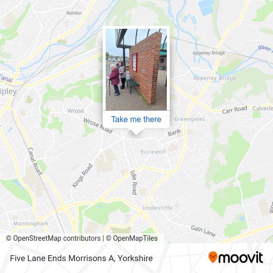 Five Lane Ends Morrisons A map
