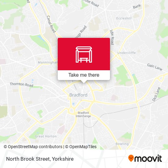 North Brook Street map