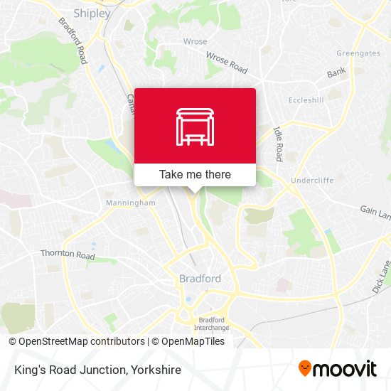 King's Road Junction map