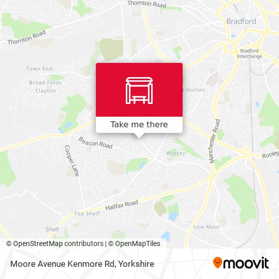 Moore Avenue Kenmore Rd map