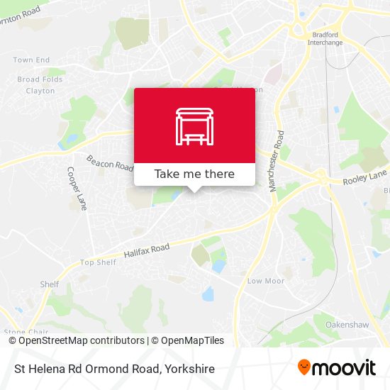 St Helena Rd Ormond Road map