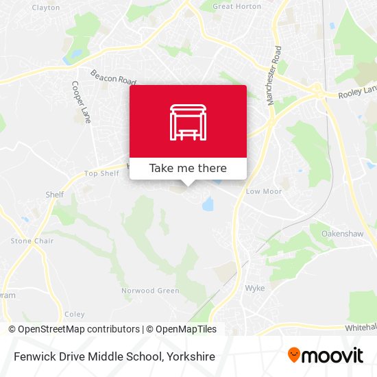 Fenwick Drive Middle School map