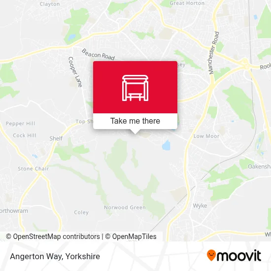 Angerton Way map