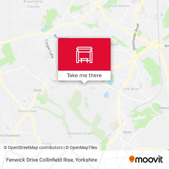 Fenwick Drive Collinfield Rise map