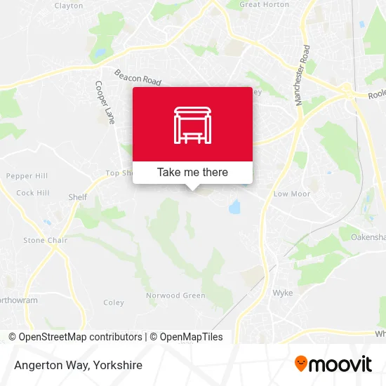 Angerton Way map