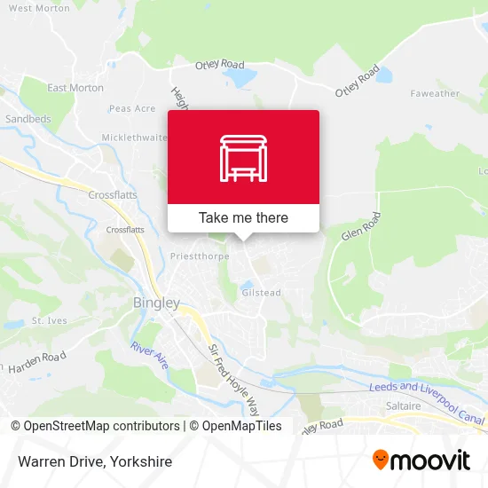 Warren Drive map