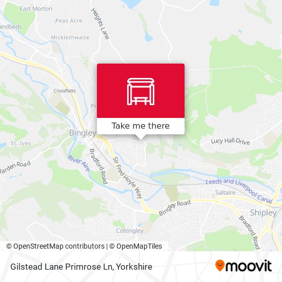 Gilstead Lane Primrose Ln map