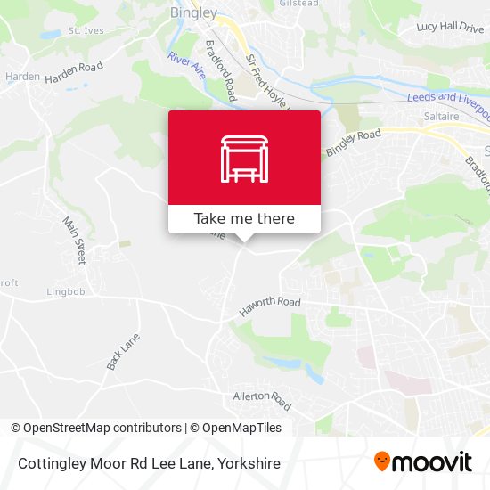 Cottingley Moor Rd Lee Lane map