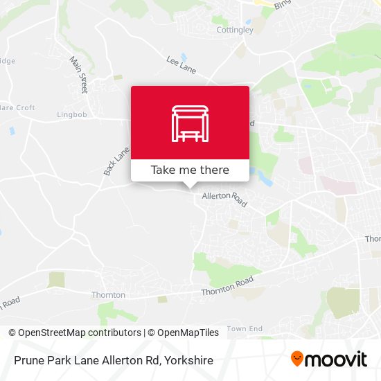 Prune Park Lane Allerton Rd map