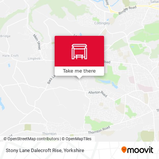 Stony Lane Dalecroft Rise map