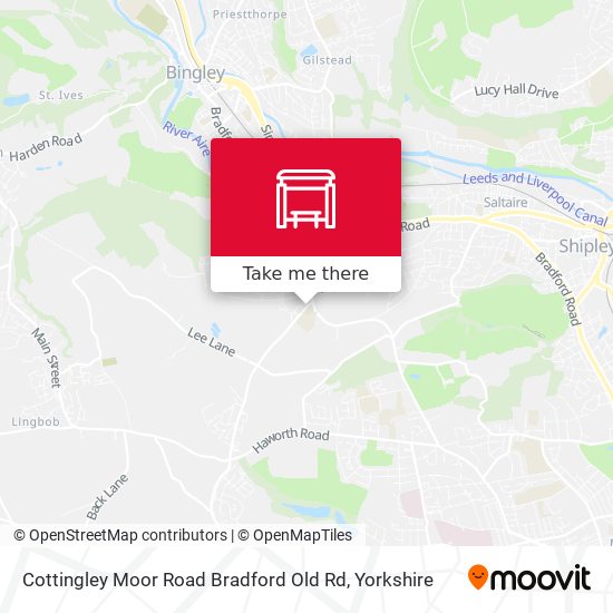Cottingley Moor Road Bradford Old Rd map