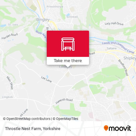 Throstle Nest Farm map