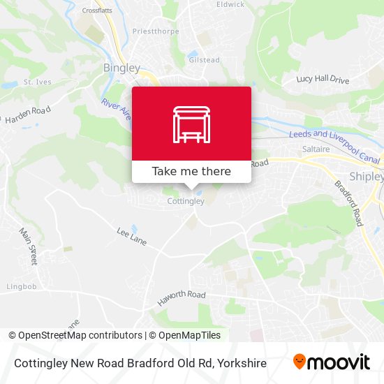 Cottingley New Road Bradford Old Rd map