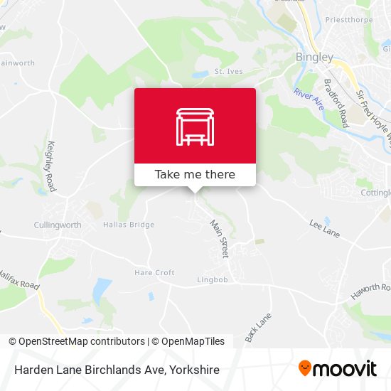Harden Lane Birchlands Ave map