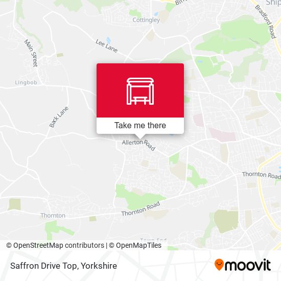 Saffron Drive Top map