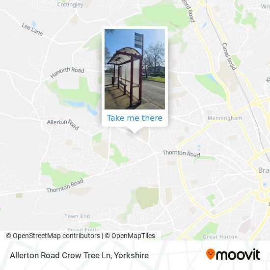 Allerton Road Crow Tree Ln map