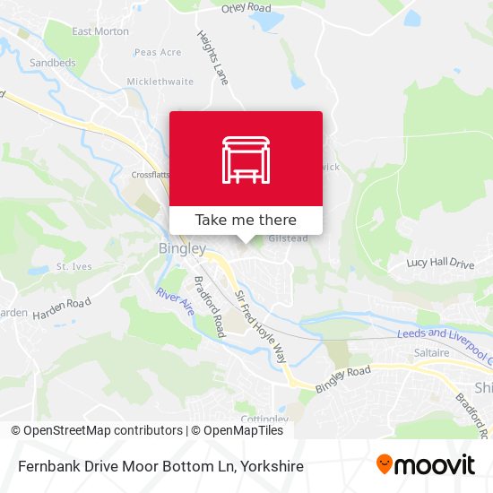 Fernbank Drive Moor Bottom Ln map