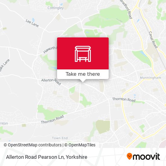 Allerton Road Pearson Ln map