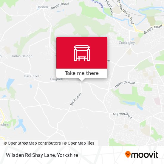 Wilsden Rd Shay Lane map