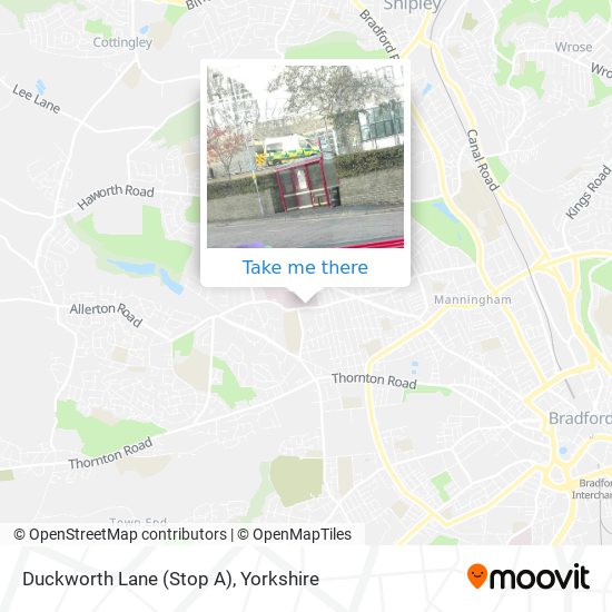 Duckworth Lane (Stop A) map