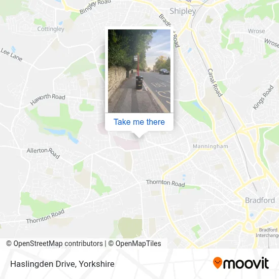Haslingden Drive map