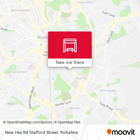 New Hey Rd Stafford Street map