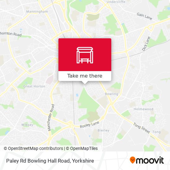 Paley Rd Bowling Hall Road map