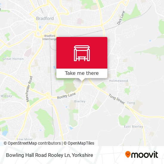 Bowling Hall Road Rooley Ln map