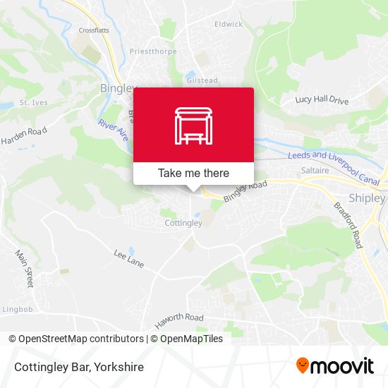 Cottingley Bar map