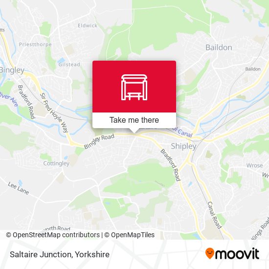Saltaire Junction map