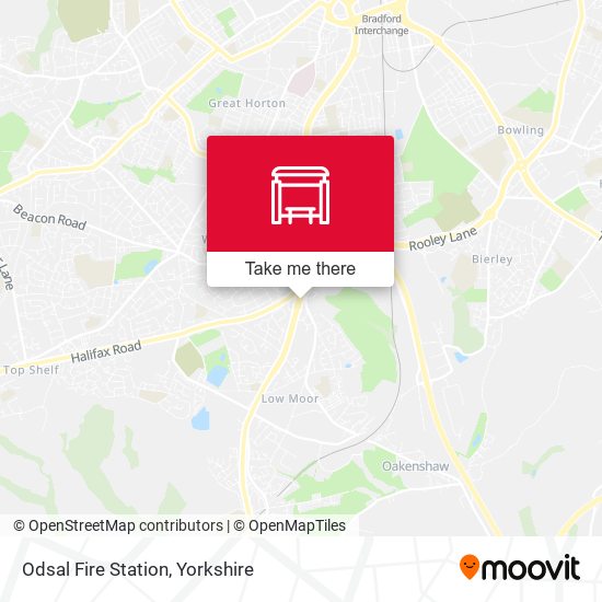 Odsal Fire Station map