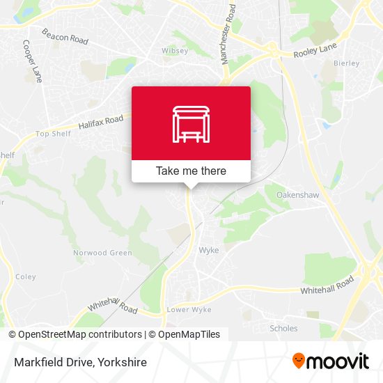 Markfield Drive map