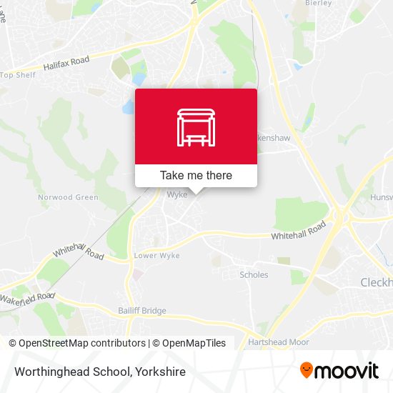 Worthinghead School map