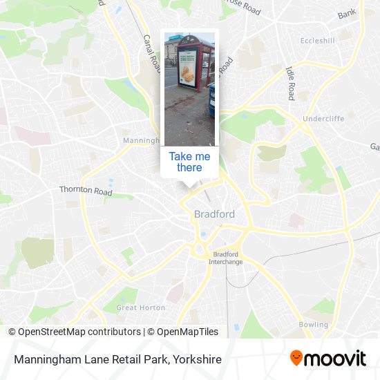 Manningham Lane Retail Park map