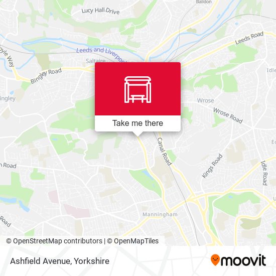 Ashfield Avenue map
