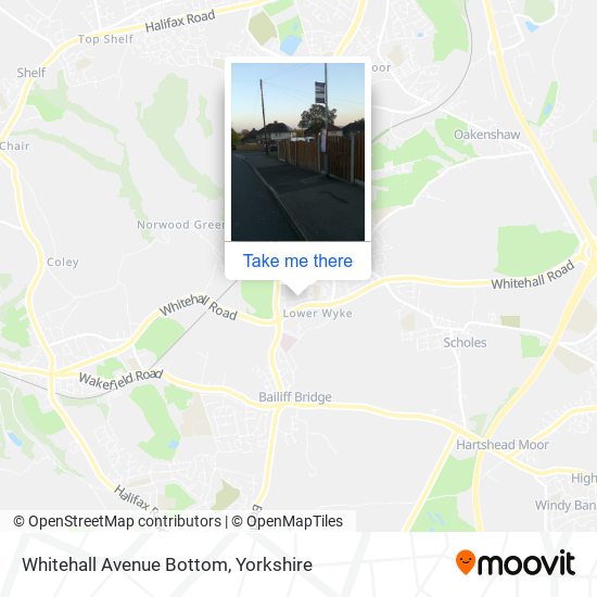 Whitehall Avenue Bottom map