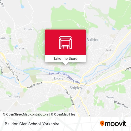 Baildon Glen School map