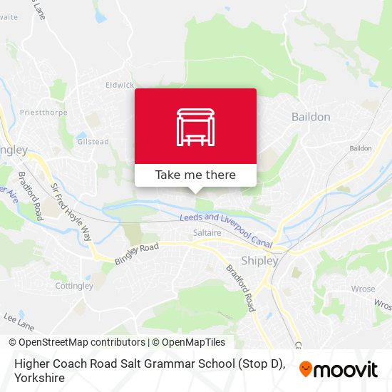 Higher Coach Road Salt Grammar School (Stop D) map