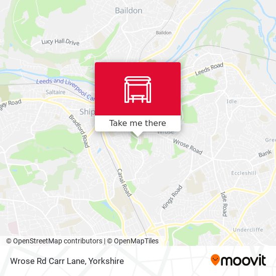Wrose Rd Carr Lane map