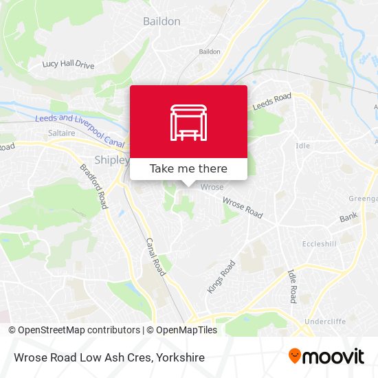 Wrose Road Low Ash Cres map